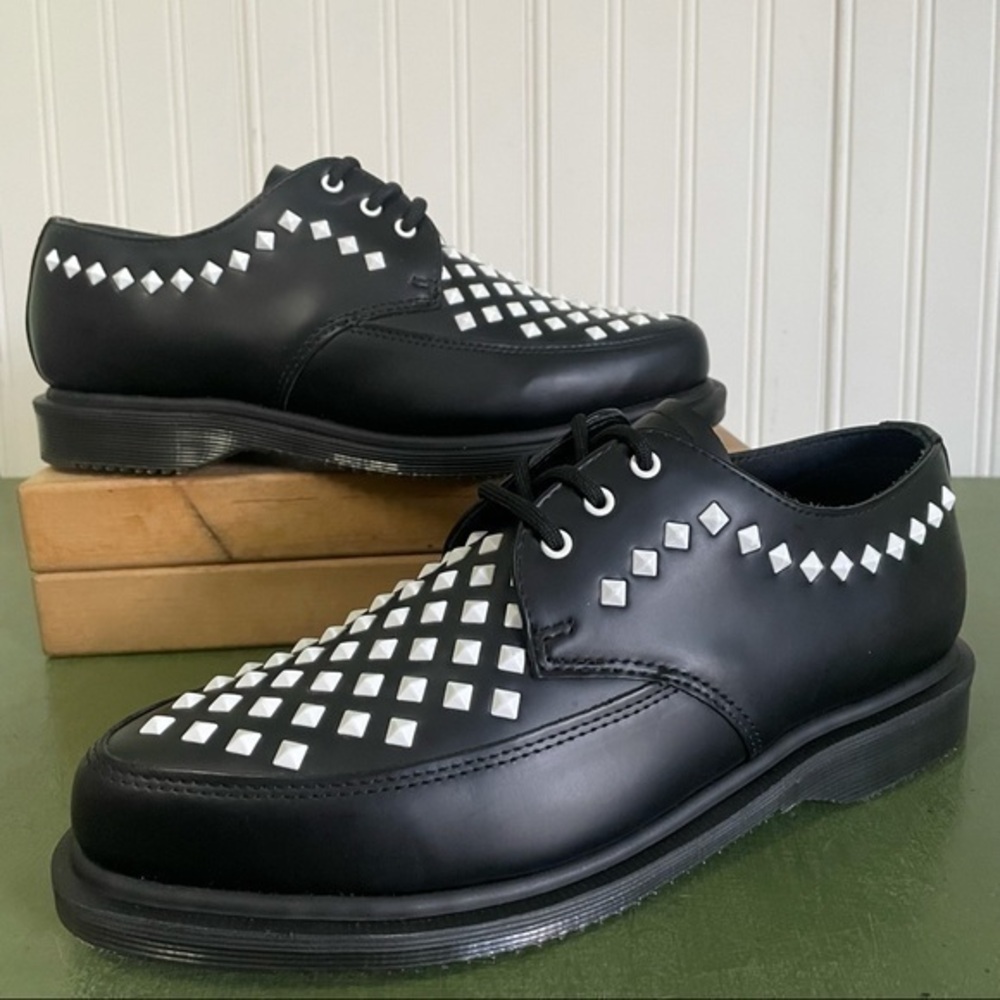 Dr Martens WILLIS Pointy Toed Studded Oxfords